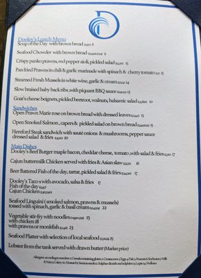 Menu photo 2 Dooley's Seafood & Steakhouse Waterville, KY