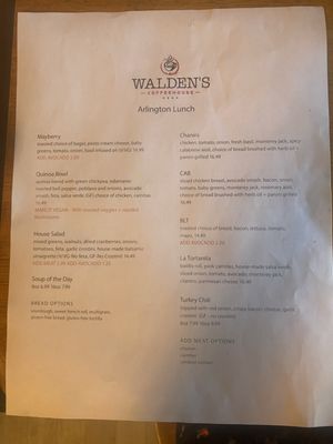 Menu photo 7 Walden's Coffeehouse Reno, NV Menu photo 7 Walden's Coffeehouse Reno, NV