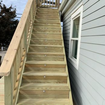 Keeley Construction - New outdoor staircase - Carpenters Near Me