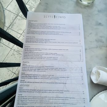 Settecento - Menu - Italian Near Me - Los Angeles, California Settecento - Menu - Italian Near Me - Los Angeles, California