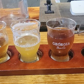 Georgia Beer - Flight of Georgia brewery beer. - Breweries Near Me - Valdosta, Georgia Georgia Beer - Flight of Georgia brewery beer. - Breweries Near Me - Valdosta, Georgia