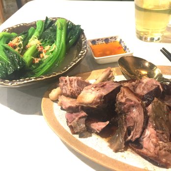 裕。鵝莊 - Goose thigh and Chinese Greens in broth. - Cantonese Near Me - Hong Kong, HK