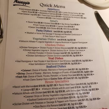 Assaggio - Limited menu not same as their website - Italian Near Me - Mililani, Hawaii Assaggio - Limited menu not same as their website - Italian Near Me - Mililani, Hawaii