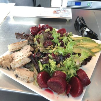 Vino Volo - Add chicken to the avocado and beet salad and it becomes an amazing little dinner with a white wine flight - Wine Bars Near Me - Burlington, Kentucky Vino Volo - Add chicken to the avocado and beet salad and it becomes an amazing little dinner with a white wine flight - Wine Bars Near Me - Burlington, Kentucky