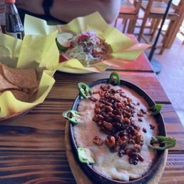 Queso Fundido and a Fish Taco (both are musts) Queso Fundido and a Fish Taco (both are musts)