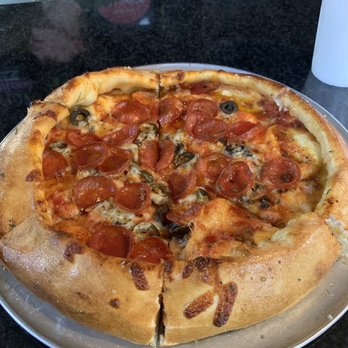 Sauce'd - Small honey pep pizza with black olives. - Pizza Near Me - Grapevine, Texas Sauce'd - Small honey pep pizza with black olives. - Pizza Near Me - Grapevine, Texas