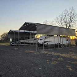 Big Cabin Toy Storage - Covered storage 45' deep
