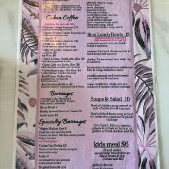 Que Rico Cuban Cafe - Menu - Cuban Near Me - Slidell, Louisiana