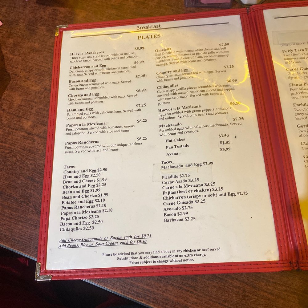 El Rafa's Cafe - Breakfast menu - Mexican Near Me - San Antonio, Texas El Rafa's Cafe - Breakfast menu - Mexican Near Me - San Antonio, Texas