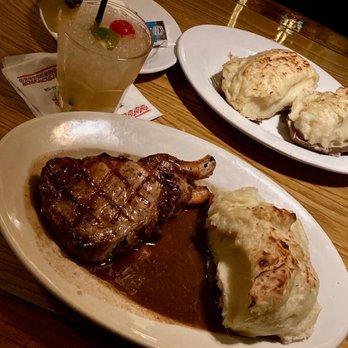 Damon's Steak House - mai tai, pork chops (takes 30min to cook so be patient) twice baked potato x3 - Steakhouses Near Me - Glendale, California Damon's Steak House - mai tai, pork chops (takes 30min to cook so be patient) twice baked potato x3 - Steakhouses Near Me - Glendale, California