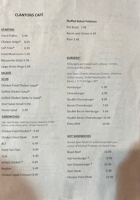 Menu photo 1 Clanton's Cafe Vinita, OK