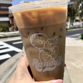 Randy's Donuts - Iced Latte - Donuts Near Me - Torrance, California