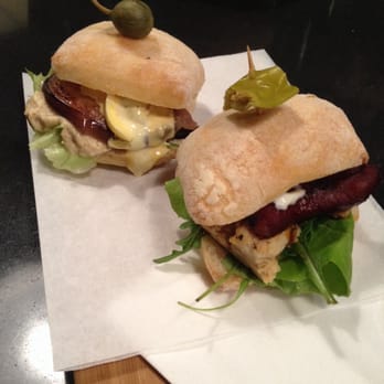 Larry & Ladd - Mackeral mini bite and chorizo mini bite burger things - Coffee & Tea Near Me - Adelaide, SA