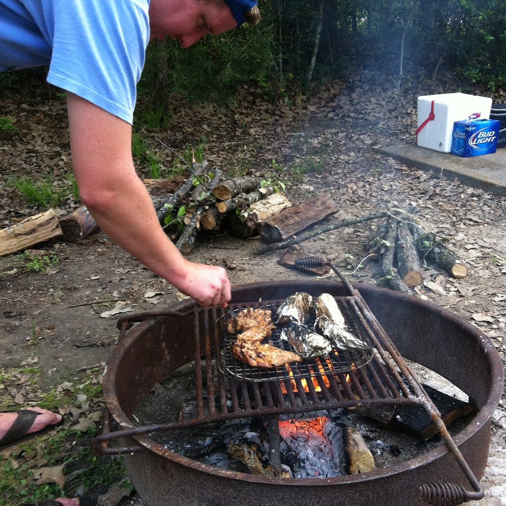 Nails Creek State Park - Dinner over the fire at Nails Creek camp site - Parks Near Me - Ledbetter, Texas Nails Creek State Park - Dinner over the fire at Nails Creek camp site - Parks Near Me - Ledbetter, Texas