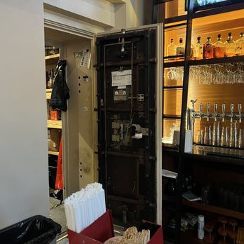 Poppy’s Bites & Barrels - Old bank vault - Burgers Near Me - New Bern, North Carolina Poppy’s Bites & Barrels - Old bank vault - Burgers Near Me - New Bern, North Carolina