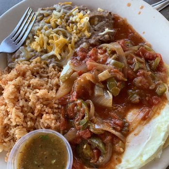 Annia's Kitchen - "Huevos rancheros" with disgusting "salsa" on top that tasted like vegetable soup. - American Near Me - El Monte, California Annia's Kitchen - "Huevos rancheros" with disgusting "salsa" on top that tasted like vegetable soup. - American Near Me - El Monte, California