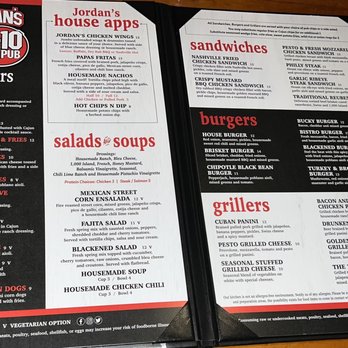 Jordan's Big Ten Pub - Menu - American Near Me - Madison, Wisconsin