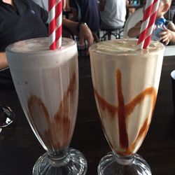 Milky Lane Cronulla - Chocolate and Salted caramel shakes