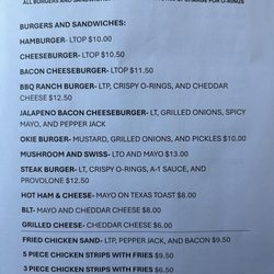 The Dairy sweet - Menu