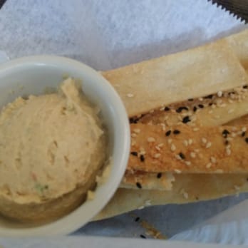Max's Grille - Hummus with crisps (a little bland) - New American Near Me - Boca Raton, Florida Max's Grille - Hummus with crisps (a little bland) - New American Near Me - Boca Raton, Florida