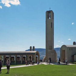 Red Dog Wine Tours - Bell tower at Mission Hill Winery in West Kelowna