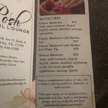 Posh Nail Lounge - As of 10/26/19 - Nail Salons Near Me - Texas City, Texas