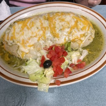 Taquitos Mexican Restaurant - Chicken Super Burrito wet with shrimp - Mexican Near Me - Salinas, California