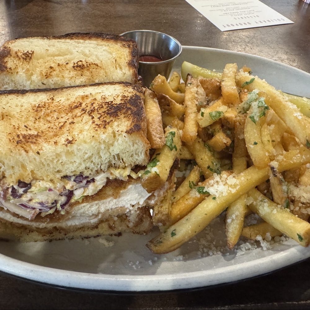 Culinary Dropout - Crispy Chicken Katsu with truffle fries - New American Near Me - Austin, Texas