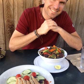 Hip Vegan - Black bean bowl, hummus and my husband. All are amazing! - Vegan Near Me - Ojai, California