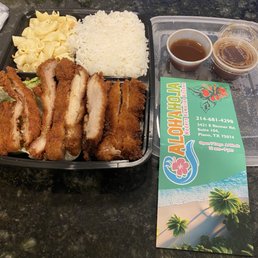 Chicken katsu plate