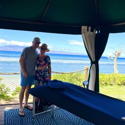 Spa by the Sea Kaanapali - Massage table and view of the ocean!