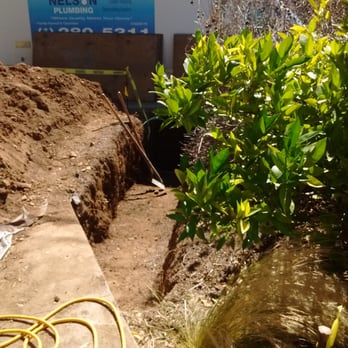 Nelson Plumbing - Went under sidewalk and to the curb - Plumbing Near Me