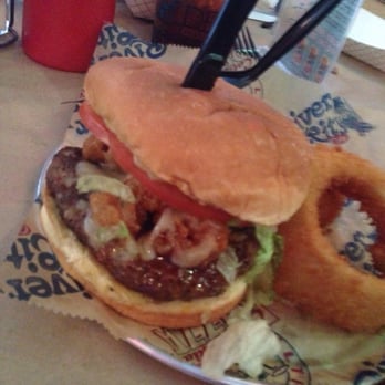 River City Cafe - Surf N' Turf burger, awesome! - American Near Me - Murrells Inlet, South Carolina River City Cafe - Surf N' Turf burger, awesome! - American Near Me - Murrells Inlet, South Carolina
