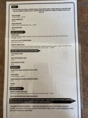 Menu photo 2 A&H Curbside grill Chimacum, WA Menu photo 2 A&H Curbside grill Chimacum, WA