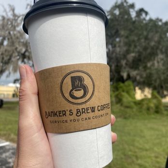 Banker’s Brew Coffee - 20 oz Teller (Cinnamon Roll Latte) - Waffles Near Me - Bartow, Florida