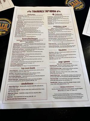 Menu photo 1 Tamarack Tap Room Woodbury, MN Menu photo 1 Tamarack Tap Room Woodbury, MN