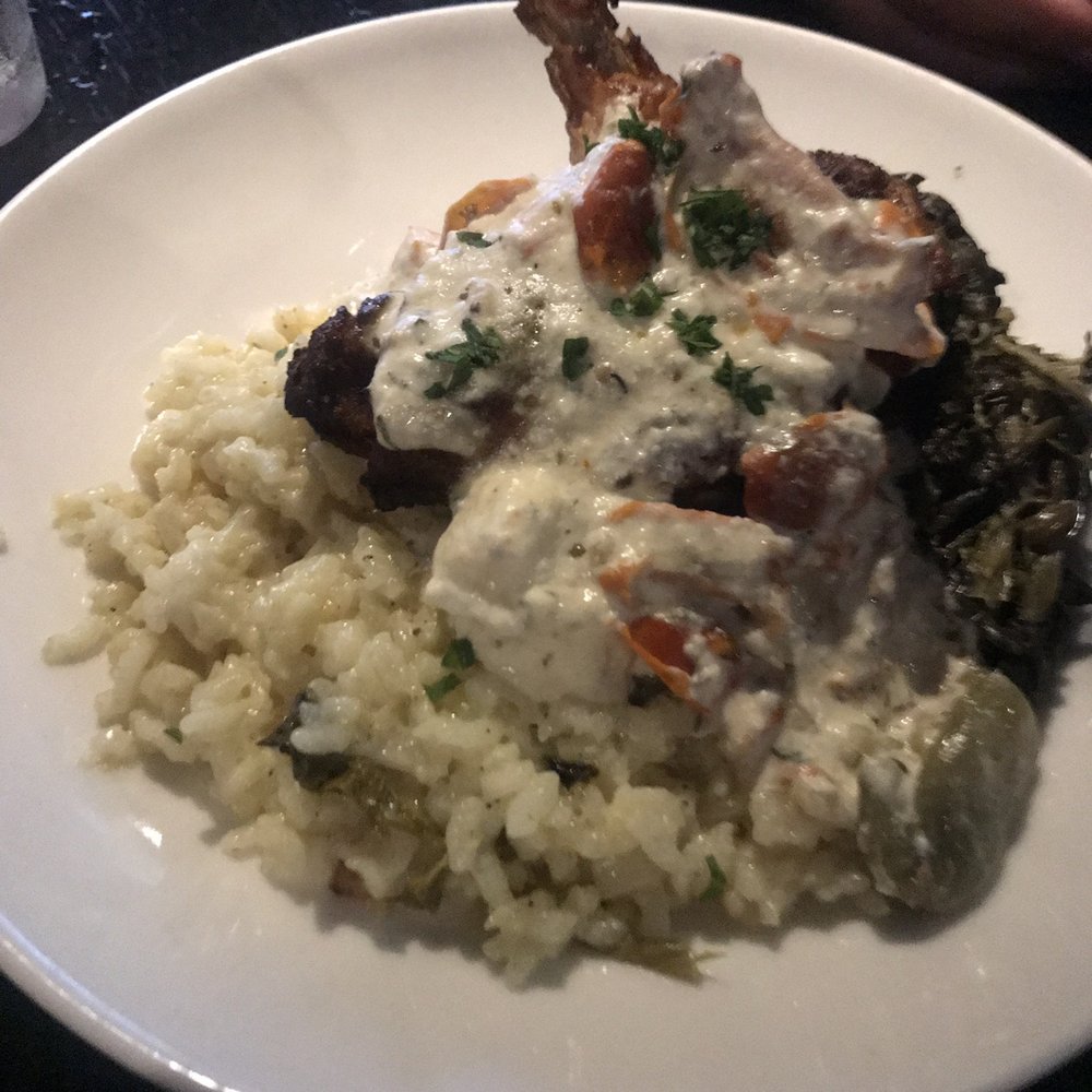 River: A Waterfront Restaurant & Bar - Tunisian chicken & Parmesan risotto - Steakhouses Near Me - Wethersfield, Connecticut River: A Waterfront Restaurant & Bar - Tunisian chicken & Parmesan risotto - Steakhouses Near Me - Wethersfield, Connecticut