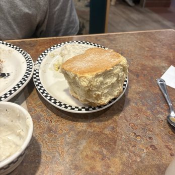 Black Bear Diner Burleson - Biscuit and gravy. Huge biscuit sure could use some more gravy but yum yum. - Diners Near Me - Burleson, Texas