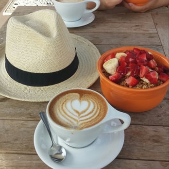 Lucky Llama Coffee - Vanilla latte and Fe's Avo Bowl - Acai Bowls Near Me - Carpinteria, California Lucky Llama Coffee - Vanilla latte and Fe's Avo Bowl - Acai Bowls Near Me - Carpinteria, California