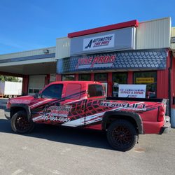 A Automotive Tire Pros - Our new truck wrap logo.