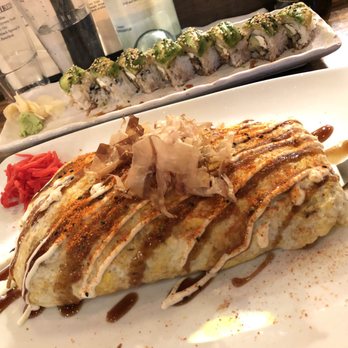 Yataimura Maru - I got the omu soba and the green line rolls! Both are delicious! - Sushi Bars Near Me - Portland, Oregon
