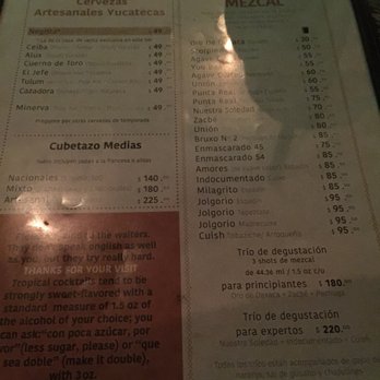 La Negrita Cantina - Menu part 2 - Dive Bars Near Me - Mérida, YUC La Negrita Cantina - Menu part 2 - Dive Bars Near Me - Mérida, YUC