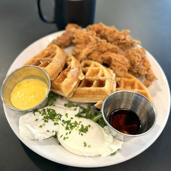 Eggspresso - Chicken & Waffle Benedict - Breakfast & Brunch Near Me - Fullerton, California