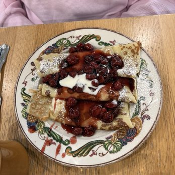 Oak Table Cafe - Fruit Blintzes. The best everrrrr! - New American Near Me - Silverdale, Washington Oak Table Cafe - Fruit Blintzes. The best everrrrr! - New American Near Me - Silverdale, Washington