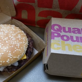 McDonald's - 2 Quarter Pounder with cheese sandwiches - Fast Food Near Me - SeaTac, Washington