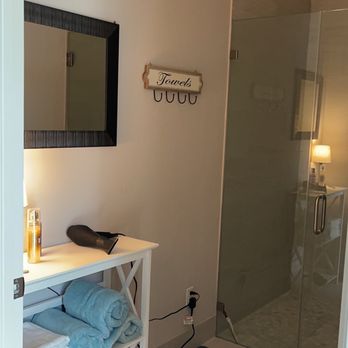 Tech Sauna Spa - Shower room is so nice and clean - Saunas Near Me - Katy, Texas