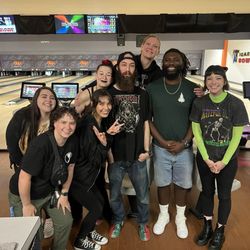 Tigard Bowl - Coworkers having the best time ever at Tigard bowl for a going away party!