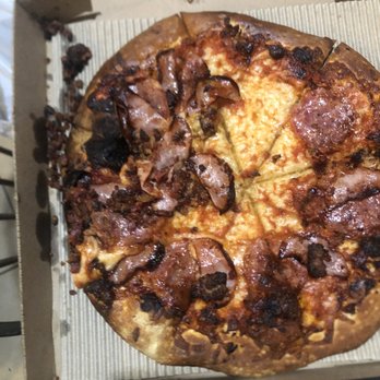 Pizza Guys - This is what the pizza looked like when I opened it. And this is the pizza without the "seal of protection" All Meat Pizza - Pizza Near Me - Corona, California Pizza Guys - This is what the pizza looked like when I opened it. And this is the pizza without the "seal of protection" All Meat Pizza - Pizza Near Me - Corona, California