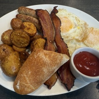 Field House - Two eggs and bacon breakfast. Well done! - Coffee & Tea Near Me - Mill Creek, Washington Field House - Two eggs and bacon breakfast. Well done! - Coffee & Tea Near Me - Mill Creek, Washington