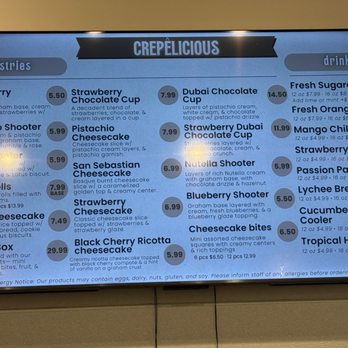 Crêpelicious - Tons of menu options!! Reasonable prices!!! - Desserts Near Me - Missouri City, Texas